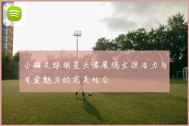 小猫足球明星头像展现女孩活力与可爱魅力的完美结合